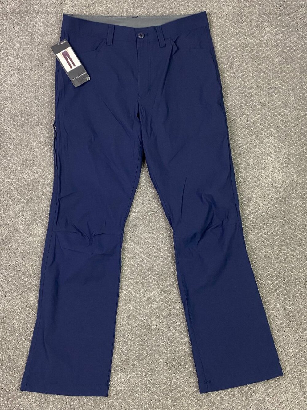 Eddie Bauer Tech Pants Mens 32x30 Navy Blue Hiking Outdoor Gorpcore Nylon NEW